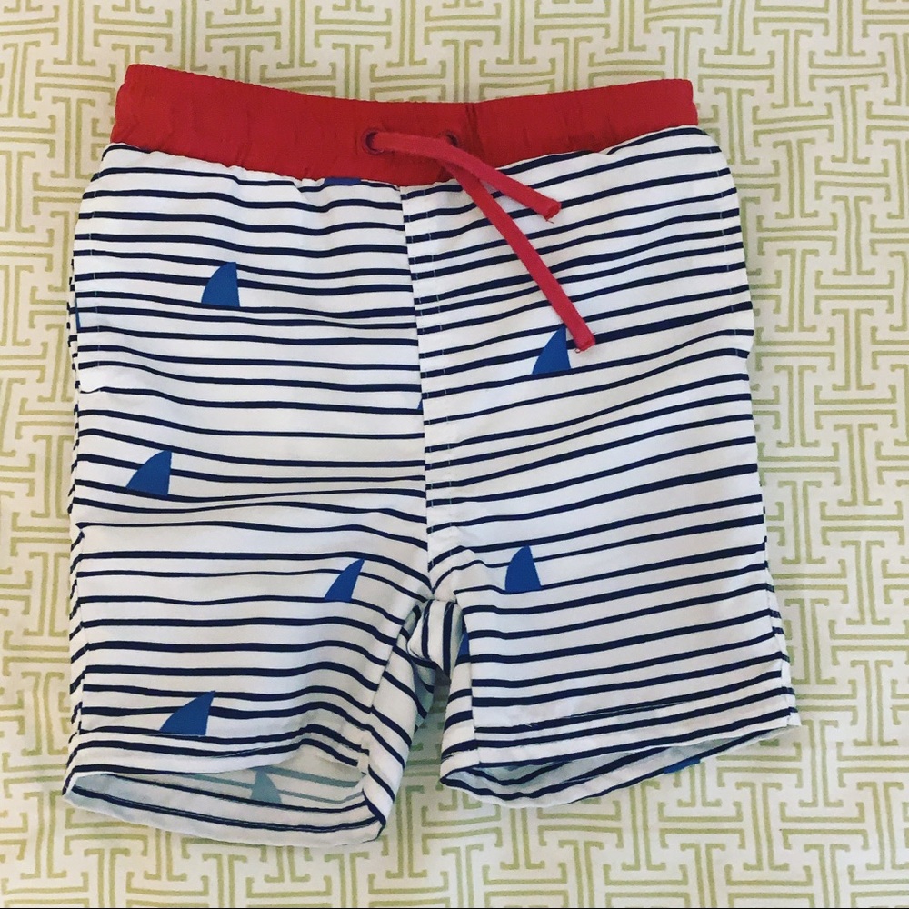 Egg by Susan Lazar Shark Fin Swim Shorts
